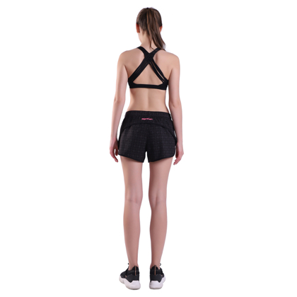Women's Athletic Workout Sports Running Shorts with Zip Pocket