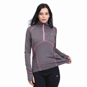 Women's Half Zip-up Yoga Workout Running Track Jacket 