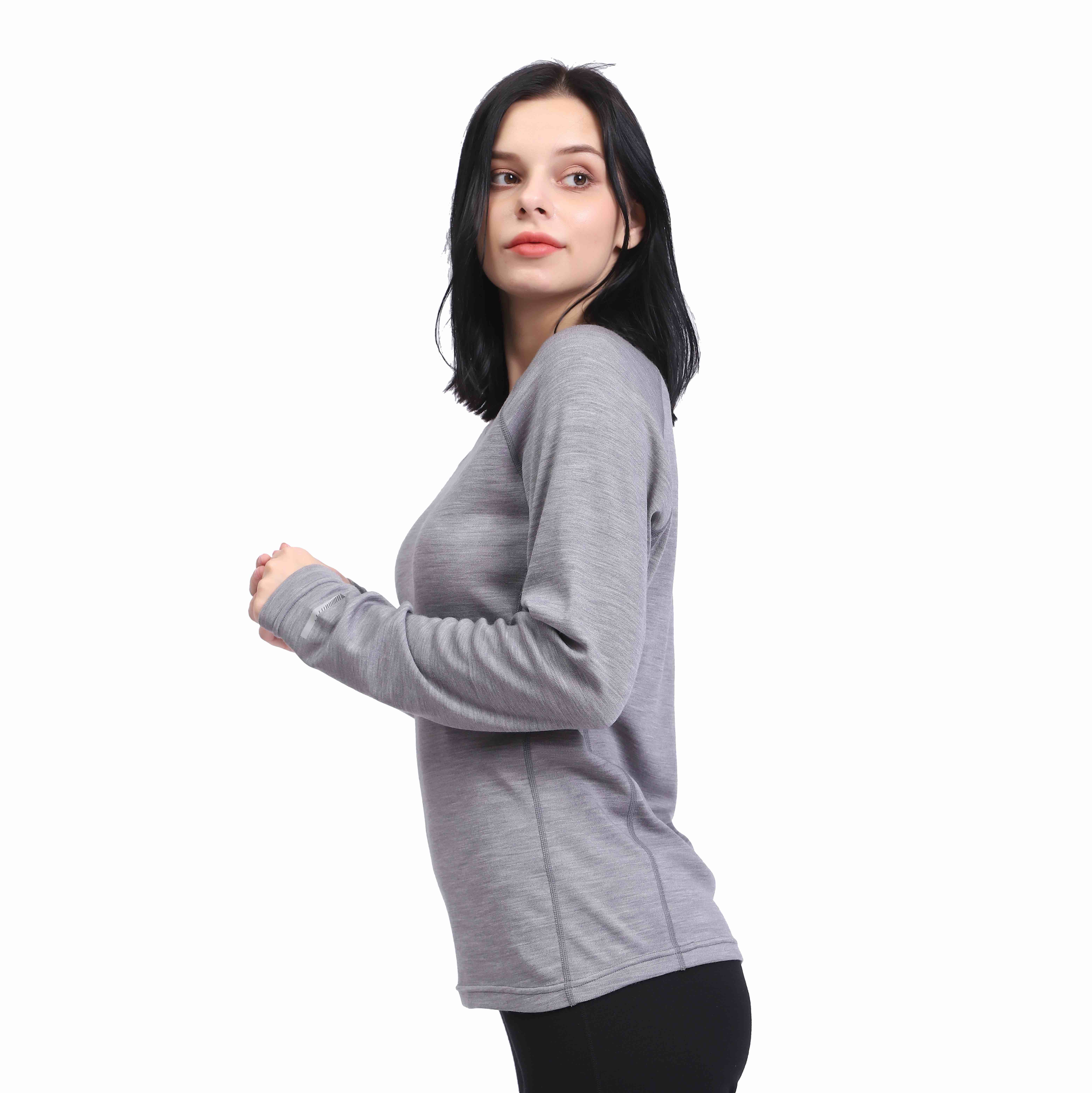 Women's 100% Merino Wool Thermal Underwear Long Sleeve Base Layer Set 